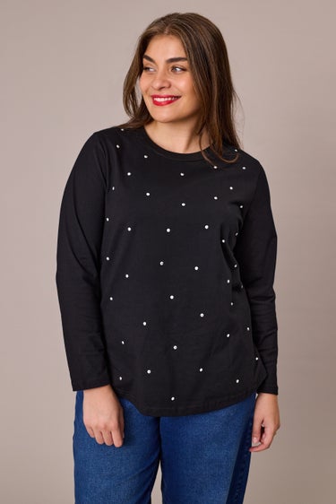 Stud Front Tee Shirt