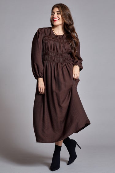 navy blue dress for baby girl Winter Wedding Guest Dresses | Long Sleeve Formal Dresses main image 1