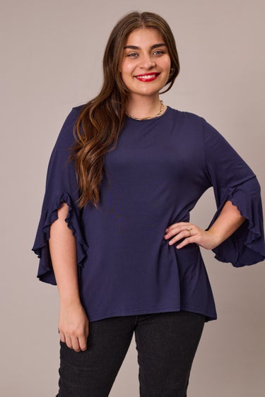 Ruffle Sleeve Top