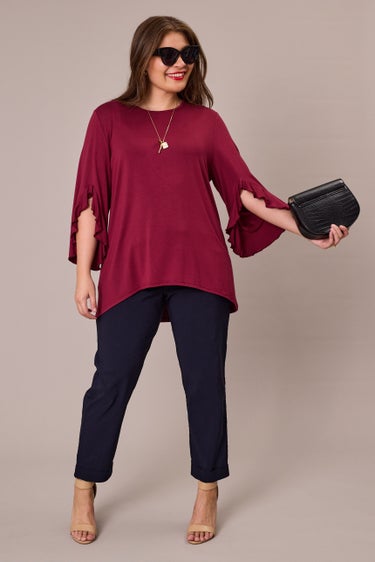 Ruffle Sleeve Top